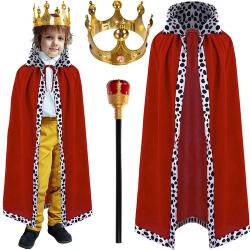Karnavalinis vaikiškas "Karaliaus" kostiumas